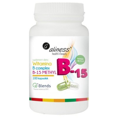 Miniaturka artykułu - ALINESS Witamina B Complex B-15 Methyl - 100 kapsułek