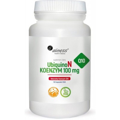Miniaturka artykułu - ALINESS UbiquinoN Naturalny Koenzym Q10 100 mg - 100 kapsułek