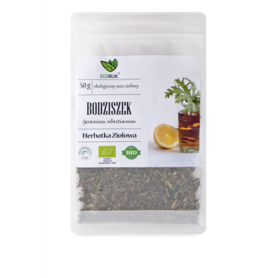 Miniaturka artykułu - EcoBlik Herbatka ziołowa Bodziszek ekologiczny - 50 g