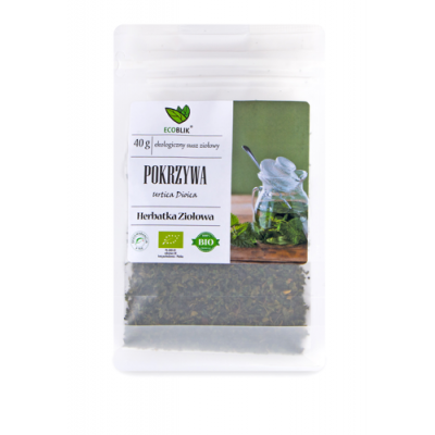 Miniaturka artykułu - EcoBlik Herbatka ziołowa Pokrzywa ekologiczna - 40 g