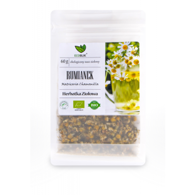 Miniaturka artykułu - EcoBlik Herbatka ziołowa Rumianek ekologiczna - 60 g