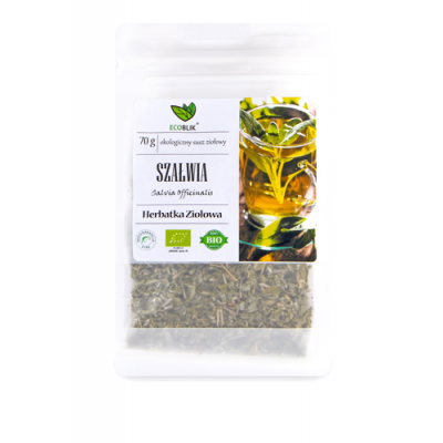 Miniaturka artykułu - EcoBlik Herbatka ziołowa Szałwia ekologiczna - 70 g