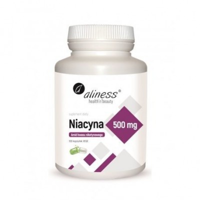 Miniaturka artykułu - Aliness NIACYNA 100 kapsułek - 500 mg
