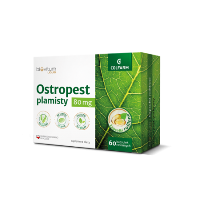 Miniaturka artykułu - BIOVITUM LIQUID Ostropest plamisty - 60 kapsułek