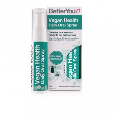Miniaturka artykułu - BETTERYOU VEGAN HEALTH SPRAY - 25 ml