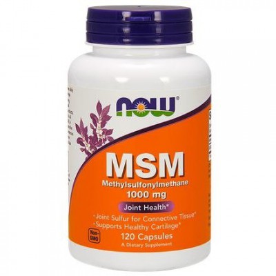 Miniaturka artykułu - NOW MSM 1000mg - 120kaps