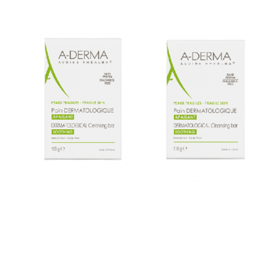 Miniaturka artykułu - A-DERMA oczyszczająca kostka dermatologiczna, 2x100 g