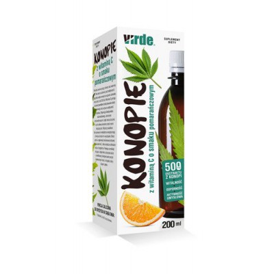 Miniaturka artykułu - Konopie z witaminą C o smaku pomarańczowym - 200 ml