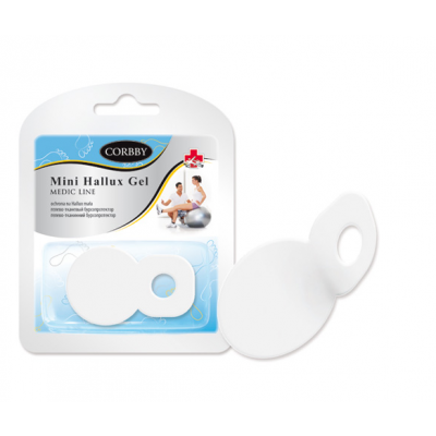 Miniaturka artykułu - CORBBY HALLUX GEL - Osłona na haluksa mała - 1 szt.