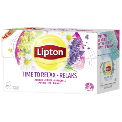 Miniaturka artykułu - Lipton herbata Relaks - Time to Relax - 20 torebek