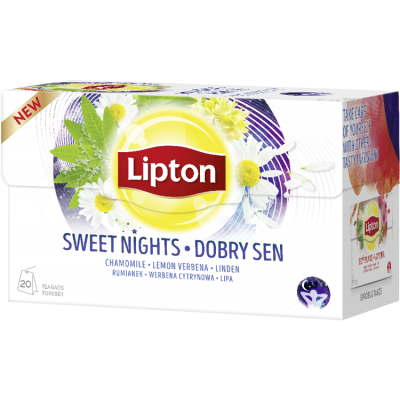 Miniaturka artykułu - Lipton herbata Dobry Sen - Sweet Nights - 20 torebek