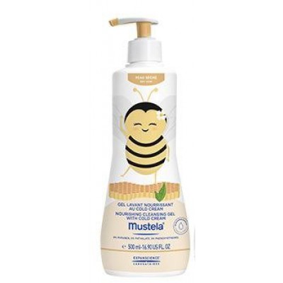 Miniaturka artykułu - MUSTELA Odżywczy żel do mycia z Cold Cream Pszcz&oacute;łka, 500ml