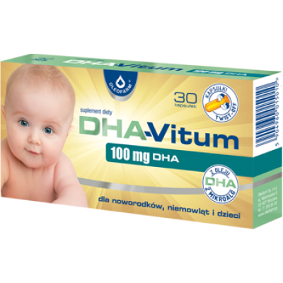 Oleofarm DHA-Vitum 100 mg DHA - 30 kapsułek twist-off