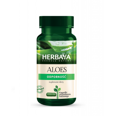 Miniaturka artykułu - HERBAYA Aloes Odporność - 60 kapsułek