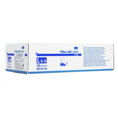 Zdjęcie produktu - Rękawice PEHA-SOFT diagnostyczne nitrile fino rozm. L - 150szt.