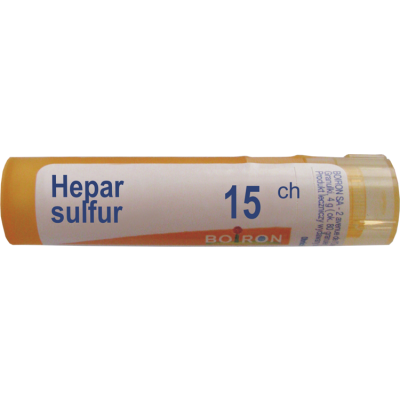 Miniaturka artykułu - BOIRON Hepar Sulfur 15 CH granulki 4 g  (około 80 granulek)