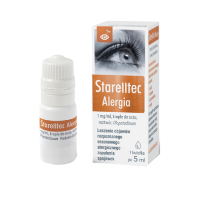 Miniaturka artykułu - Starelltec Alergia krople do oczu, 1mg - 5ml