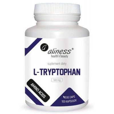 Miniaturka artykułu - ALINESS L-tryptophan 500mg - 100 kapsułek