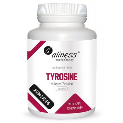 Miniaturka artykułu - ALINESS Tyrosine 500 mg 100 kapsułek