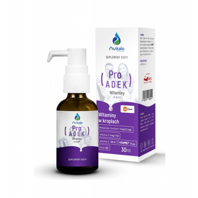 Miniaturka artykułu - Avitale Pro ADEK Witaminy w kroplach - 30 ml