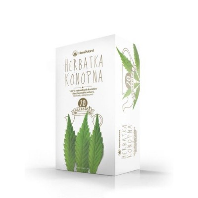 Miniaturka artykułu - HemPoland Herbatka Konopna, 20x2g