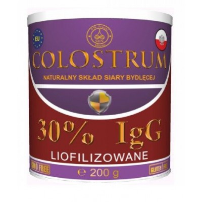 Miniaturka artykułu - COLOSTRUM 30% IgG liofilizowane, 200g