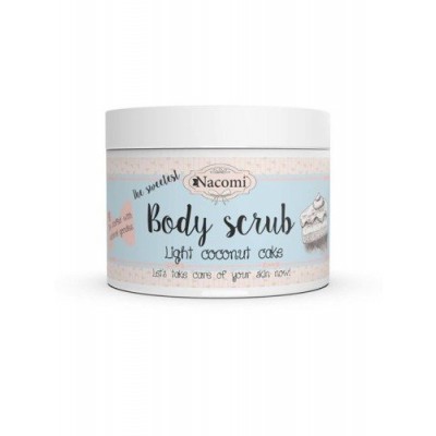Miniaturka artykułu - NACOMI Peeling do ciała Lekki kokosowy tort, 200g