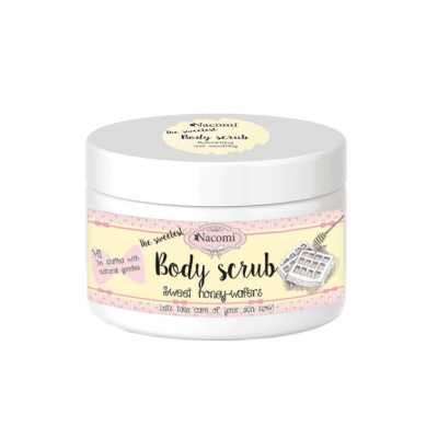 Miniaturka artykułu - NACOMI Peeling cukrowy miodowe gofry, 200g