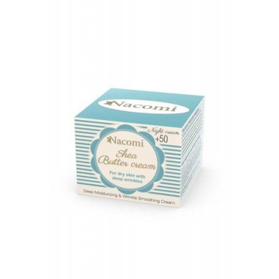 Miniaturka artykułu - NACOMI Krem shea 50+ na noc, 50 ml