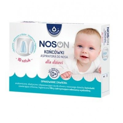 Miniaturka artykułu - NOSON Końcówki do aspiratora do nosa dla dzieci, 10 sztuk