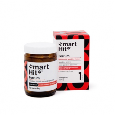 Miniaturka artykułu - SmartHit IV Ferrum liposomalne żelazo, 30 kaps.