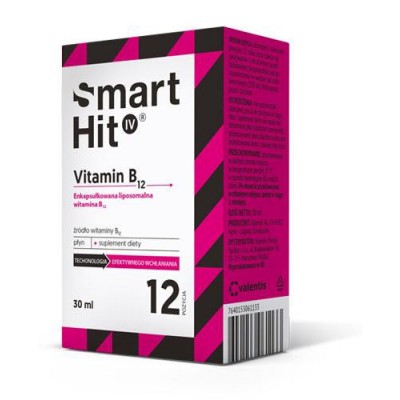 Miniaturka artykułu - SmartHit IV Płyn liposomalna witamina B12, 30 ml