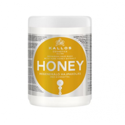 Miniaturka artykułu - Kallos Maska do włos&oacute;w Honey, 1000 ml
