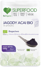 Miniaturka artykułu - BeOrganic Jagody Acai BIO, 100g