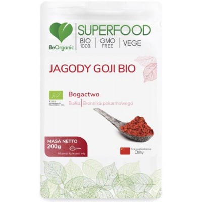 Miniaturka artykułu - BeOrganic Jagody Goji BIO, 200g