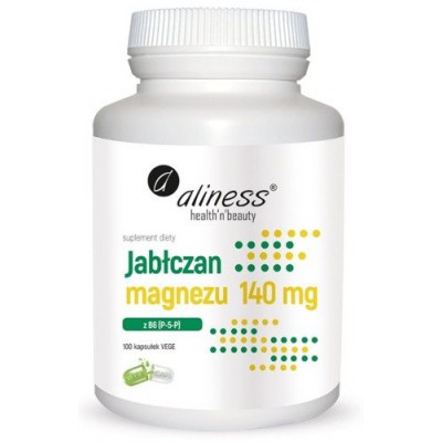 ALINESS Jabłczan Magnezu 140mg z B6, 100 kapsułek