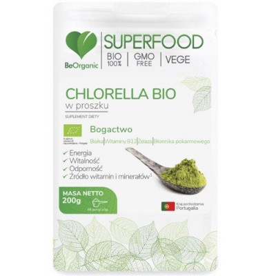 Miniaturka artykułu - BeOrganic Chlorella BIO, 200g