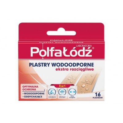 Miniaturka artykułu - Plastry wodoodporne Laboratoria PolfaŁ&oacute;dź, 16szt.