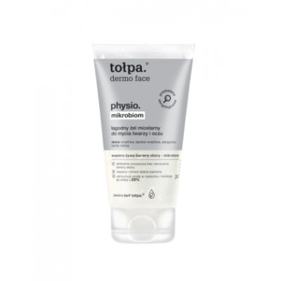 Miniaturka artykułu - TOŁPA DERMO FACE PHYSIO mikrobiom żel micelarny, 150ml