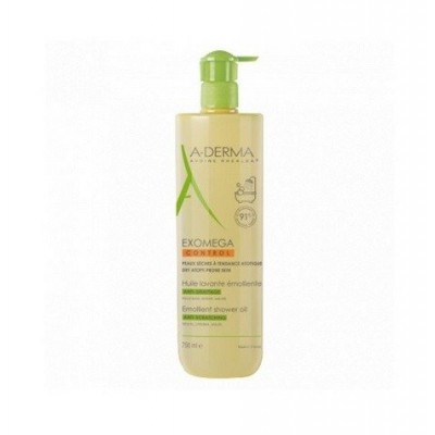 Miniaturka artykułu - A-DERMA Exomega Control olejek emolient pod prysznic przeciw drapaniu, 750ml