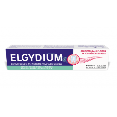Miniaturka artykułu - ELGYDIUM Pasta do zęb&oacute;w na podrażnione dziąsła, 75ml
