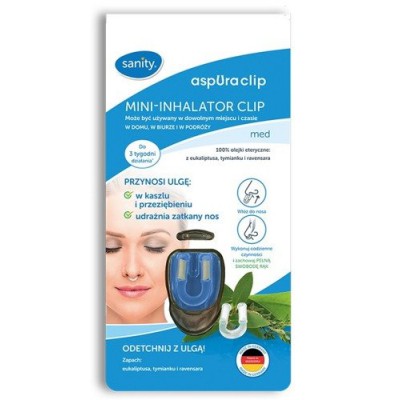 Miniaturka artykułu - Sanity AspUraclip Med, Mini-Inhalator, 1 sztuka