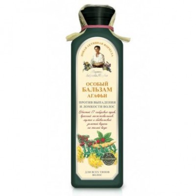 Miniaturka artykułu - Babuszka Agafia Ziołowy balsam przeciw wypadaniu włos&oacute;w, 350 ml