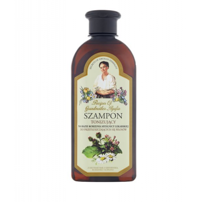 Miniaturka artykułu - Babuszka Agafia Szampon tonizujący do tłustych włos&oacute;w, 350 ml