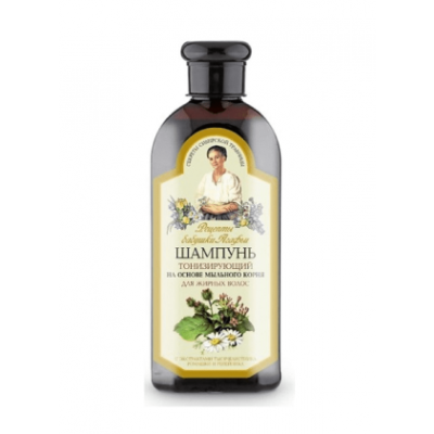 Miniaturka artykułu - Babuszka Agafia Szampon tonizujący do włos&oacute;w tłustych, 350 ml