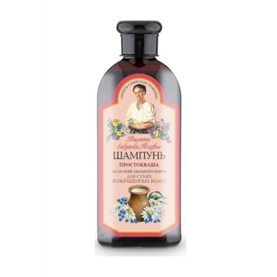 Miniaturka artykułu - Babuszka Agafia Szampon Kwaśne Mleko do włos&oacute;w farbowanych, 350 ml