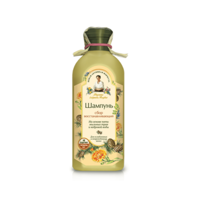 Miniaturka artykułu - Babuszka Agafia Szampon do włos&oacute;w suchych i zniszczonych, 350 ml