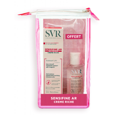Miniaturka artykułu - Zestaw SVR SENSIFINE AR Creme Riche, 40ml + Eau Micellaire, 75ml