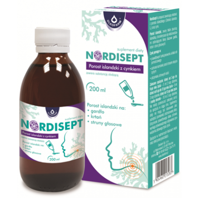 Miniaturka artykułu - Nordisept Porost islandzki z cynkiem, 200ml