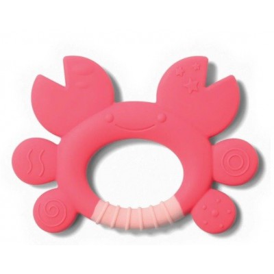 Miniaturka artykułu - BABYONO Gryzak silikonowy CRAB DON, 1 sztuka